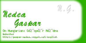 medea gaspar business card